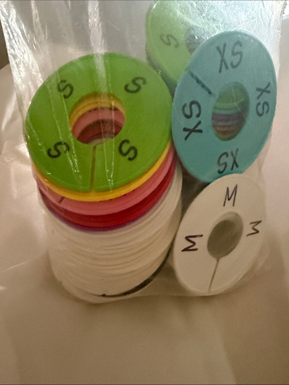 Size Marker Rings for Clothing Hangers - Multicolor (No Brand)